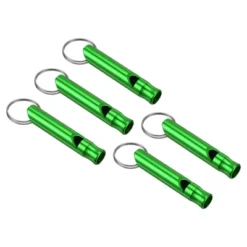 Unique Bargains Aluminum Alloy Camping Hunting Outdoor Survival Signal Whistles With Keychains 5 Pcs -Outdoor Sports Series GUEST 94c23acb 76f5 4741 8896 b19d22f2b3f0