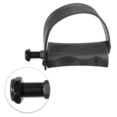 Unique Bargains Exercise Bike Pedals With Straps 1/2 Inch Spindle Cycling Parts 12.7mm Spindle Black 1 Pair 5 Unique Bargains Exercise Bike Pedals With Straps 1/2 Inch Spindle Cycling Parts 12.7mm Spindle Black 1 Pair - Image 5