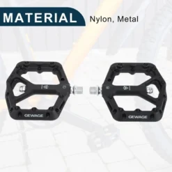 Unique Bargains Foot Peg Footrests Fit 9/16 Inch Axles Durable Rear Bicycle Pedal Nylon Metal Yellow 1 Pair -Outdoor Sports Series GUEST 959af450 8e12 4d6f ac8e 1ef782a7b9eb