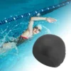 Unique Bargains Silicone Waterproof Solid Color Swimming Cap 1 Pc