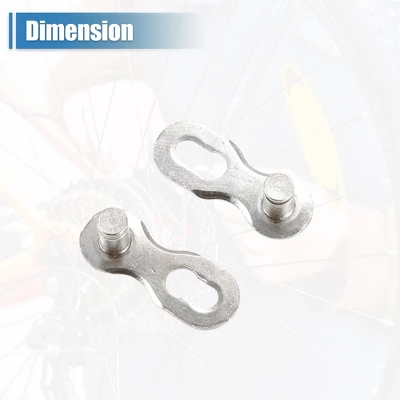 Unique Bargains Universal Bike Bicycle Chain Repair Tool Kit Replacement With 5 Pairs Chain Joint Silver Tone 4 Unique Bargains Universal Bike Bicycle Chain Repair Tool Kit Replacement With 5 Pairs Chain Joint Silver Tone - Image 4