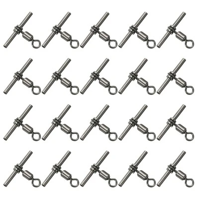 Unique Bargains 3-Way T-Shape Brass High Strength Cross Line Fishing Swivels 20 Pcs 7 Unique Bargains 3-Way T-Shape Brass High Strength Cross Line Fishing Swivels 20 Pcs - Image 7