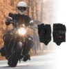 Unique Bargains Motorcycle Half Finger Gloves Black 1 Pair
