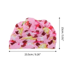 Unique Bargains Polyester Ice Cream Pattern Swim Cap 5.91"x9.25" Pink Yellow 1 Pc -Outdoor Sports Series GUEST 96b3a8d7 ab60 4b13 bfb7 056bcb422334