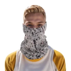Unique Bargains Sunscreen Face Scarf Mask Gray Black 1 Pc -Outdoor Sports Series GUEST 97e6c80e dcc3 479f af06 7896093aa80f