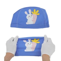Unique Bargains Kid's Knitted PU Cartoon Carrot Rabbit Swim Cap 1 Pc -Outdoor Sports Series GUEST 97f73460 72d4 4877 8f3d 19a0ed244e5f