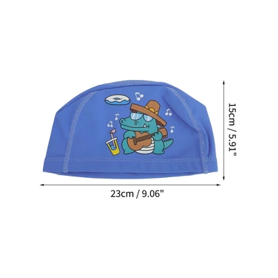 Unique Bargains Kid's Knitted PU Cartoon Crocodile Swim Cap 1 Pc 3 Unique Bargains Kid's Knitted PU Cartoon Crocodile Swim Cap 1 Pc - Image 3