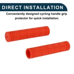 Unique Bargains Bike Handlebar Grips Covers 4.72" Length Orange 1 Pair -Outdoor Sports Series GUEST 9868ff26 538f 47c1 ab95 26e16937161e