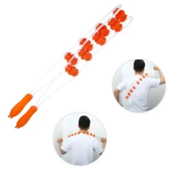 Unique Bargains Multiple Trigger Points Neck Shoulder PP TPE Orange Transparent Handheld Back Massager 1 Pcs -Outdoor Sports Series GUEST 9987b8f5 2dda 4569 825b bda9ae0adde6
