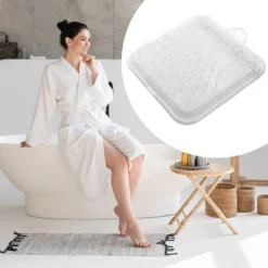 Unique Bargains Shower Foot Clean Massager Scrubber Foot Massager Scrubber With Suction Cups 9.25"x9.25"