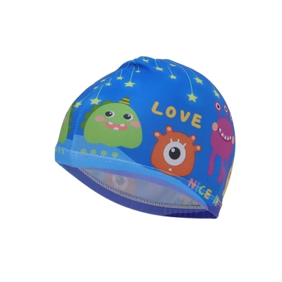 Unique Bargains Kid's Polyester Cartoon Monster Swim Cap Blue Purple Red 1 Pc 5 Unique Bargains Kid's Polyester Cartoon Monster Swim Cap Blue Purple Red 1 Pc - Image 5