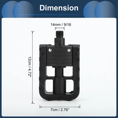 Unique Bargains Cycling Bike Pedal 9/16" Spindle Plastic Foldable For Road Mountain BMX MTB Bike Black 2 Unique Bargains Cycling Bike Pedal 9/16" Spindle Plastic Foldable For Road Mountain BMX MTB Bike Black - Image 2