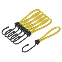 Unique Bargains Outdoor Camping Canopy Awning Cover Tent Elastic Cords With Hook 6" 10 Pcs -Outdoor Sports Series GUEST 9c182d44 9342 4537 b77b 8f0ae30c288b