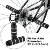 Unique Bargains Universal Aluminum Alloy BMX MTB Bicycle Rear Foot Pegs Footrests For 3/8" Axles 4 Pcs