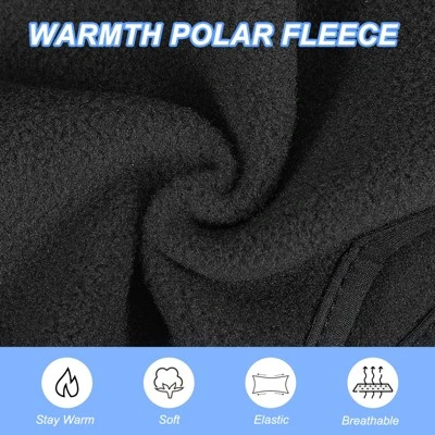 Unique Bargains Polar Fleece Winter Running Sweatband With Button Ear Warmer Headband 2 Unique Bargains Polar Fleece Winter Running Sweatband With Button Ear Warmer Headband - Image 2