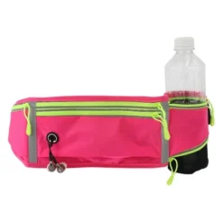 Unique Bargains Waist Pack Bag With Water Bottle Holder Rose Red 1 Pc -Outdoor Sports Series GUEST 9d97e591 9861 4f0b ae57 703ef7c8377e