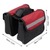 Unique Bargains Bike Saddlebag Bicycle Frame Bag Tool Pouch Pack Storage Bag Black Red 1 Pc