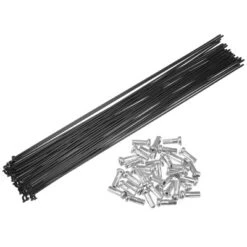 Unique Bargains 14G Bicycle Carbon Steel Spoke With Nipples Black 36 Pcs -Outdoor Sports Series GUEST 9e0706be 1f66 43ab a7af e58d3253db34