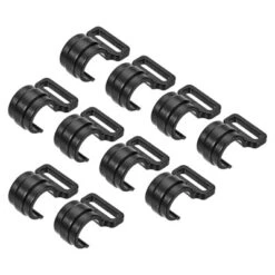 Unique Bargains Outdoor Camping ID C Shape Plastic Clamp Tent Pole Clips Black 15 Pcs -Outdoor Sports Series GUEST 9ed63f38 c2f8 43b7 84ac 4b6662a1c014