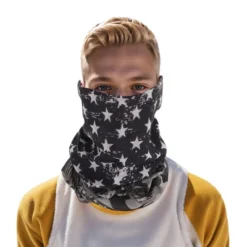 Unique Bargains Sunscreen Stars Pattern Face Scarf Mask Black Gray 1 Pc -Outdoor Sports Series GUEST 9f087787 2237 4af5 9c59 983a0ea7c574