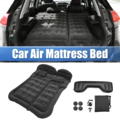 Unique Bargains Car Inflatable SUV Air Mattress Camping Bed Kit With Electric Air Pump