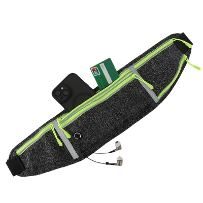 Unique Bargains Waist Pack Bag With Water Bottle Holder Gray 1 Pc 2 Unique Bargains Waist Pack Bag With Water Bottle Holder Gray 1 Pc - Image 2