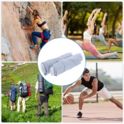 Unique Bargains Sun Protection Arm Sleeves Blue White 1 Pair -Outdoor Sports Series GUEST a00c3216 fe47 482c b30a 663395472d08