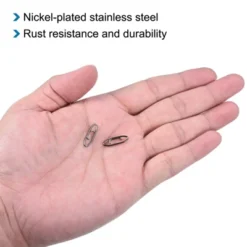Unique Bargains Stainless Steel Quick Lock Design Swivel Connector Fishing Snaps 100 Pcs -Outdoor Sports Series GUEST a00dd339 15d4 4ea4 9a3e 9dfbff55f277
