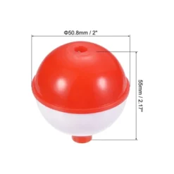Unique Bargains Good Elasticity Plastic Push Button Round Fishing Float 10 Pcs