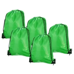 Unique Bargains Gym Sports Outdoor Traveling Nylon Polyester Drawstring Storage Bag 5 Pcs -Outdoor Sports Series GUEST a0f4fb8a dfa3 45fe 8e80 58ef3b03e206