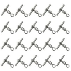 Unique Bargains 3-Way T-Shape Brass High Strength Cross Line Fishing Swivels 20 Pcs 14 Unique Bargains 3-Way T-Shape Brass High Strength Cross Line Fishing Swivels 20 Pcs -Outdoor Sports Series GUEST a10f4f1b 33ab 47af 992d b8a17f773c4d