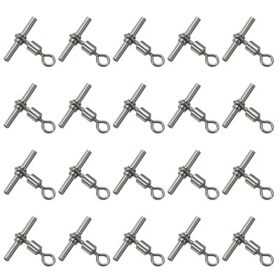Unique Bargains 3-Way T-Shape Brass High Strength Cross Line Fishing Swivels 20 Pcs 6 Unique Bargains 3-Way T-Shape Brass High Strength Cross Line Fishing Swivels 20 Pcs - Image 6