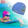 Unique Bargains Kid's Knitted PU Cartoon Crocodile Swim Cap 1 Pc