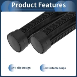 Unique Bargains Bike Handlebar Grips Covers 5.9" Black 1 Pair -Outdoor Sports Series GUEST a1d00c14 9cbb 4dae b524 4d00e3336b48