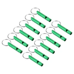 Unique Bargains Aluminum Alloy Camping Hunting Outdoor Survival Signal Whistles With Keychains 12 Pcs -Outdoor Sports Series GUEST a20c1fec d32c 4efd bdaf 1f543c0c8f7c