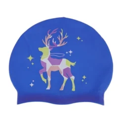 Unique Bargains Silicone Sika Deer Pattern Waterproof Swim Cap 1 Pc -Outdoor Sports Series GUEST a28c7b9d 1e79 46d7 bc25 8144744a0a60