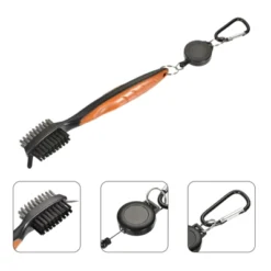 Unique Bargains Cord Clip Divot Tool And Golf Club Brush Double Sided Retractable Dust Groove Cleaner With Extension -Outdoor Sports Series GUEST a313f4dd e2c3 417d 892f 83d1cfe6db2c