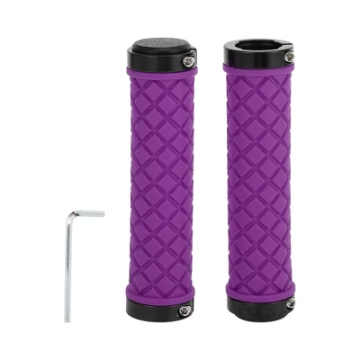 Unique Bargains Bike Handlebar Grips Covers 5.04" Purple 1 Set 6 Unique Bargains Bike Handlebar Grips Covers 5.04" Purple 1 Set - Image 6