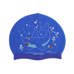 Unique Bargains Kid's Silicone Waterproof Cartoon Shark Swim Cap 1 Pc -Outdoor Sports Series GUEST a43ba47b 54d7 4507 a089 c4b74ed7f457