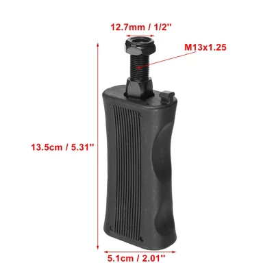 Unique Bargains Exercise Bike Pedals With Straps 1/2 Inch Spindle Cycling Parts 12.7mm Spindle Black 1 Pair 2 Unique Bargains Exercise Bike Pedals With Straps 1/2 Inch Spindle Cycling Parts 12.7mm Spindle Black 1 Pair - Image 2