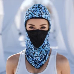 Unique Bargains Geometric Balaclava Face Mask 1 Pc