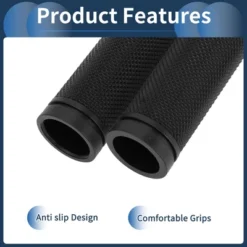 Unique Bargains Bike Handlebar Grips Covers 6.38" Black 1 Pair -Outdoor Sports Series GUEST a59f54c2 cdee 4dc5 86b9 8d902566e2e2