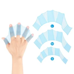 Unique Bargains Silicone Resistance Lightweight Aquatic Webbed Swimming Fins 1 Pair -Outdoor Sports Series GUEST a5f7d25a 121f 4a0e a700 7498089d1a7b