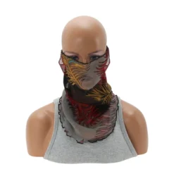Unique Bargains Leopard Print Earloop Neck Gaiter 1 Pc -Outdoor Sports Series GUEST a60afae7 4b63 40dd bac2 c5852f09338c
