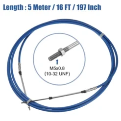 Unique Bargains Marine 33C Throttle Control Cable For Outboard Engine 2 Pcs