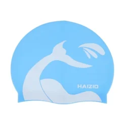 Unique Bargains Silicone Whale Tail Pattern Waterproof Swim Cap 1 Pc -Outdoor Sports Series GUEST a67b0965 a05d 4f5c b2dd cab915ec7494