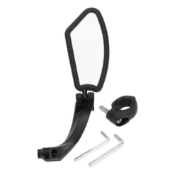 Bike Rearview Mirror 11.2x4.5cm Adjustable | Front Left Handlebar Bike Mirror Black With Mounting Accessories For Bicycle Mountain Road Bike 1 Set -Outdoor Sports Series GUEST a72dfdf1 0807 4c8c 8e63 65558307968b