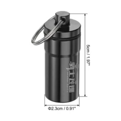 Unique Bargains Aluminum Portable Dart Accessories Storage Box With Keyring