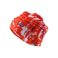 Unique Bargains Polyester Mountain Peaks Pattern Swim Cap 5.91"x9.25" Orange 1 Pc -Outdoor Sports Series GUEST a81ea3da bd66 4905 be3f 0bb1d407ac8a
