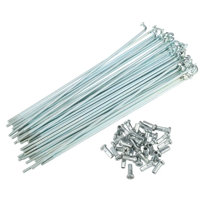 Unique Bargains 14G J Bend Bicycle Steel Spokes 36 Pcs 6 Unique Bargains 14G J Bend Bicycle Steel Spokes 36 Pcs - Image 6